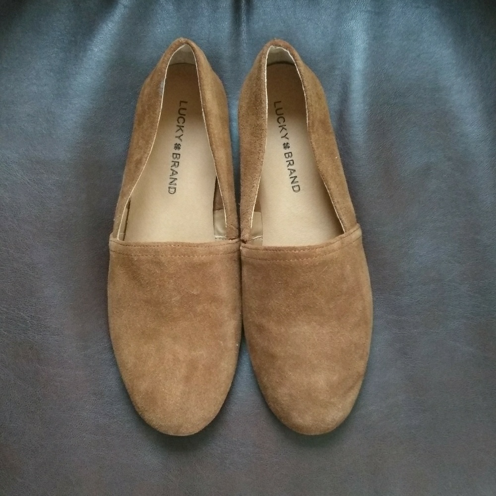 LUCKY BRAND never worn tan/brown loafers